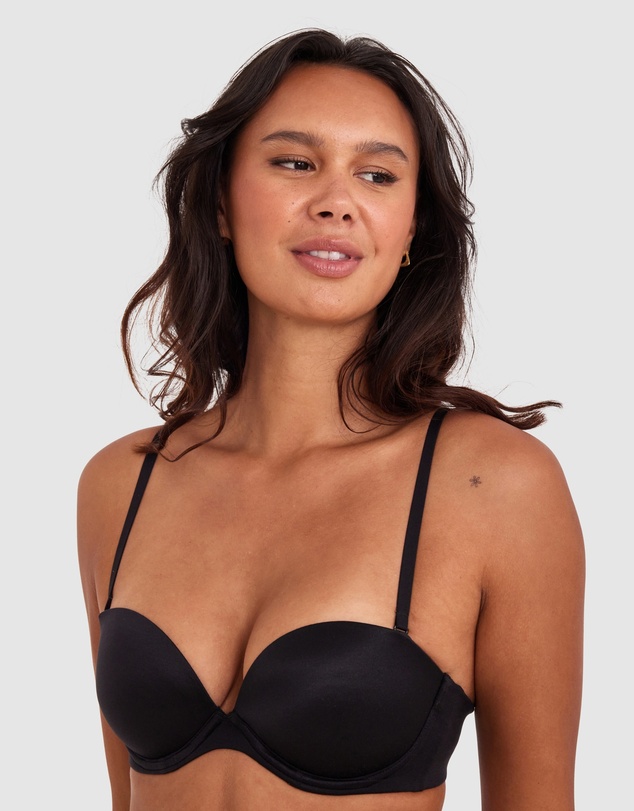 Bras N Things - Body Bliss Strapless Push Up Bra - Black