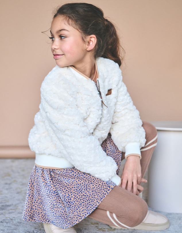 NONO - Doris Faux Fur Bomber Jacket - Kids-Teens