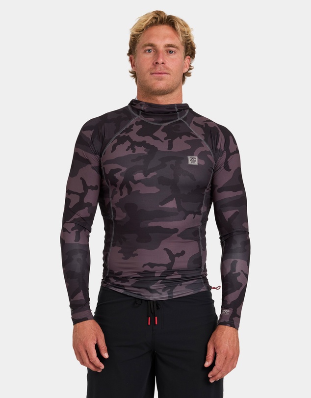 Billabong - Mens Strike Mission Hooded Long Sleeve Rashguard