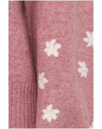 Petal & Pup - Fleming Flower Applique Sweater - Rose