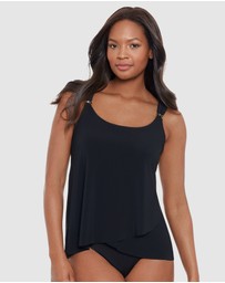 Miraclesuit Swimwear  - Razzle Dazzle Dazzle DD Cup Loose Fit Underwired Tankini Top