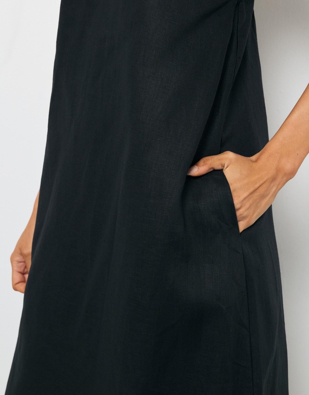 AERE - Drew Linen Maxi Dress