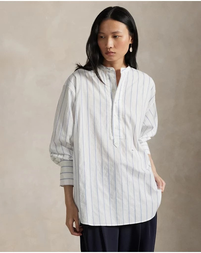 Polo Ralph Lauren - Striped Cotton Dobby Top