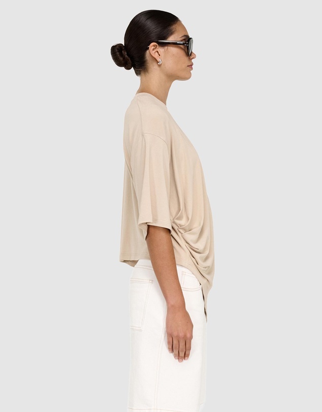 Staple the Label - Zelle Draped Oversized Tee