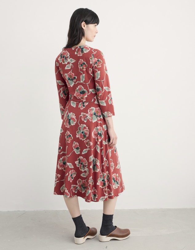 Seasalt - Seasalt Cornwall Red 3/4 Pier View Dress