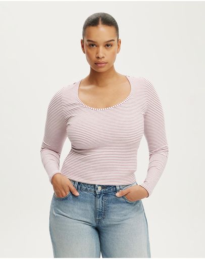 LISA STRIPE BABYDOLLSOUR CHERRY