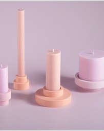 porter green - flipp lrg silicone unbreakable candle holder set
