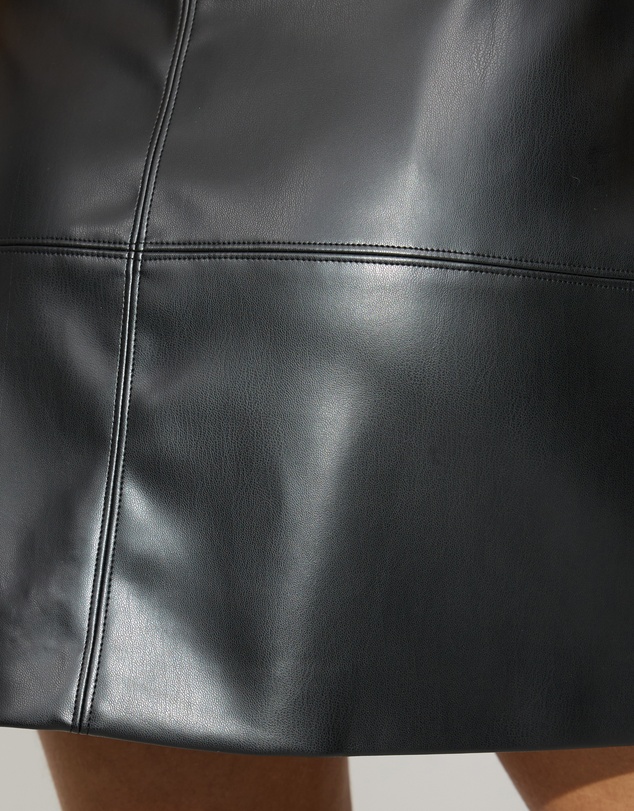 Dazie - Obsession Leather Look Mini Skirt
