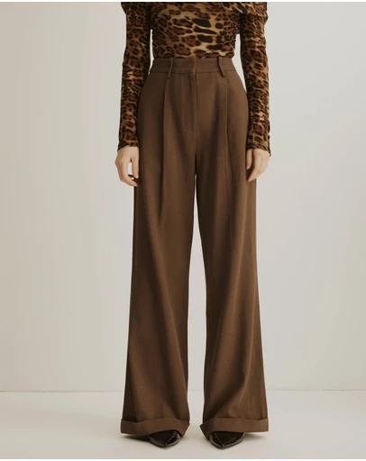 Atmos&Here - Charlie Twill Turn Hem Pants