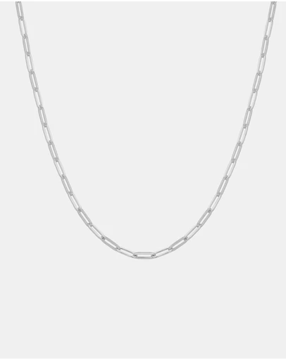 Ania Haie - Ania Haie Silver Paper Clip Chain Necklace