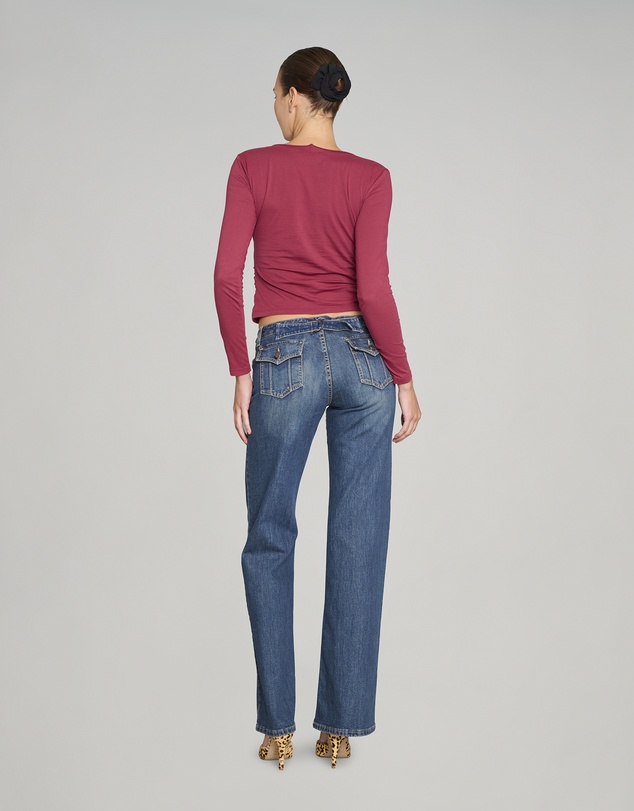 Love and Nostalgia - No Biggie Long Sleeve Top - Plum