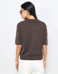 AERE - Aimee Relaxed Fit Knit Polo