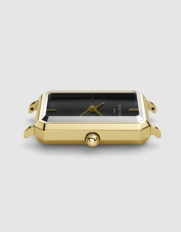 Rosefield - The Octagon - Gold With Black Dial