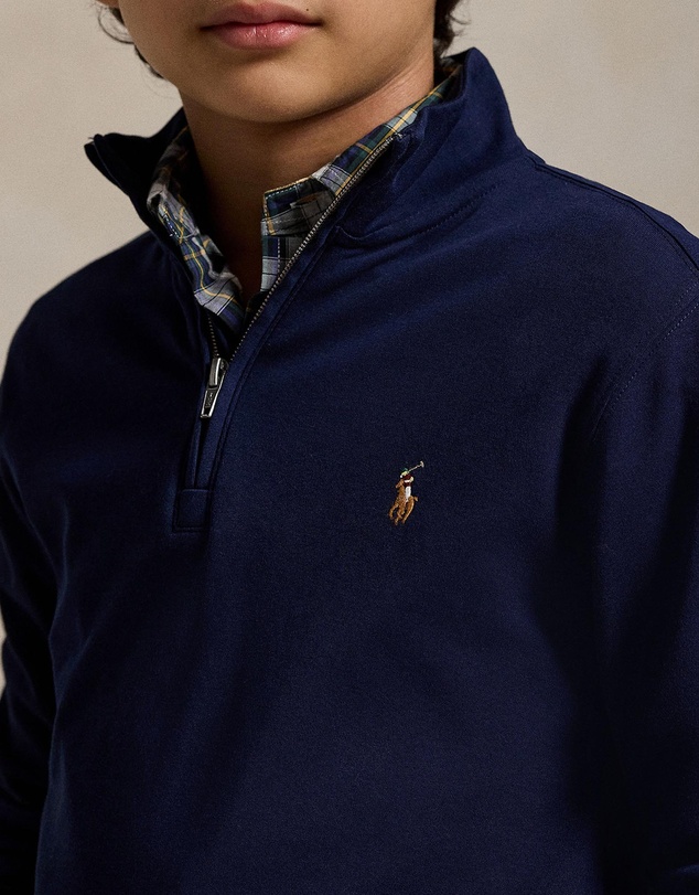 Polo Ralph Lauren - Cotton Interlock Quarter-Zip Pullover - ICONIC EXCLUSIVE - Teens
