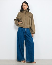 AERE - Isla Lightweight Funnel Neck Bomber