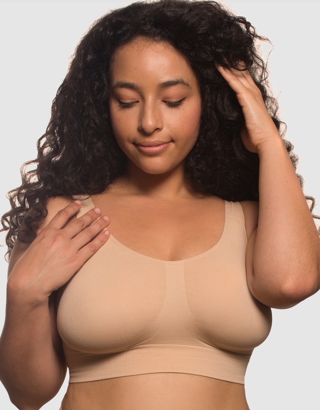B Free Intimate Apparel - High Back Pull On Crop Top (C-D-DD-E-F-G-H) Cup