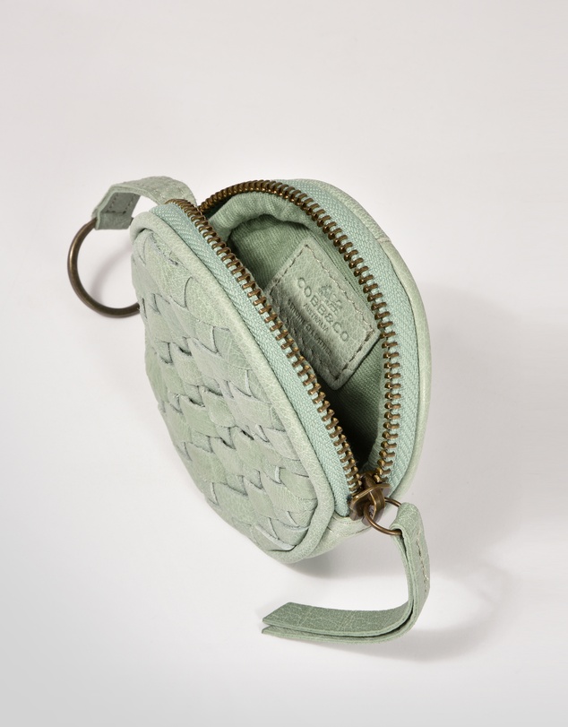 Cobb & Co - Creswell Leather Woven Coin Purse
