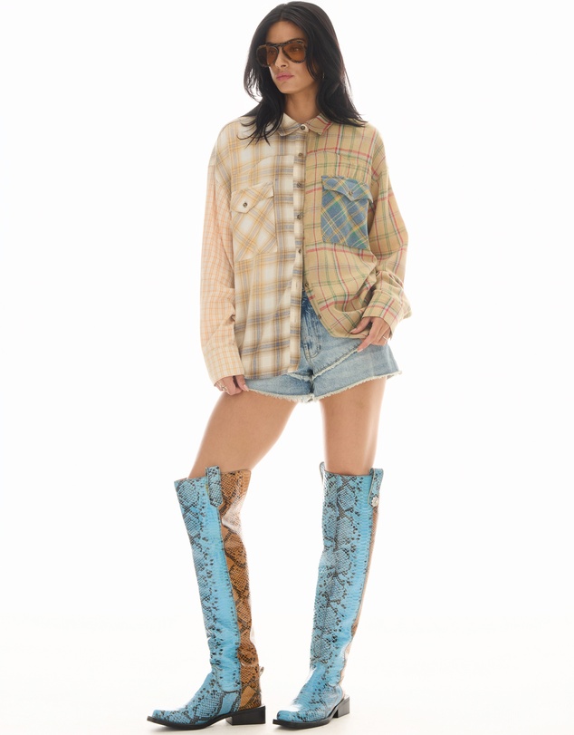 THE TALES - Half n Half Teddy Western Shirt