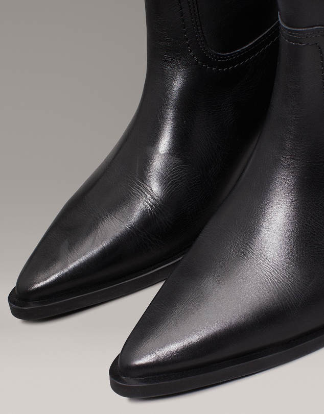 Calvin Klein - Leather Cowboy Boots