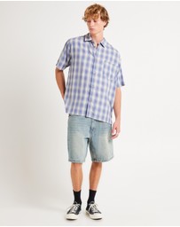 Insight - Dazed Ombre Check Shorts Sleeve Shirt