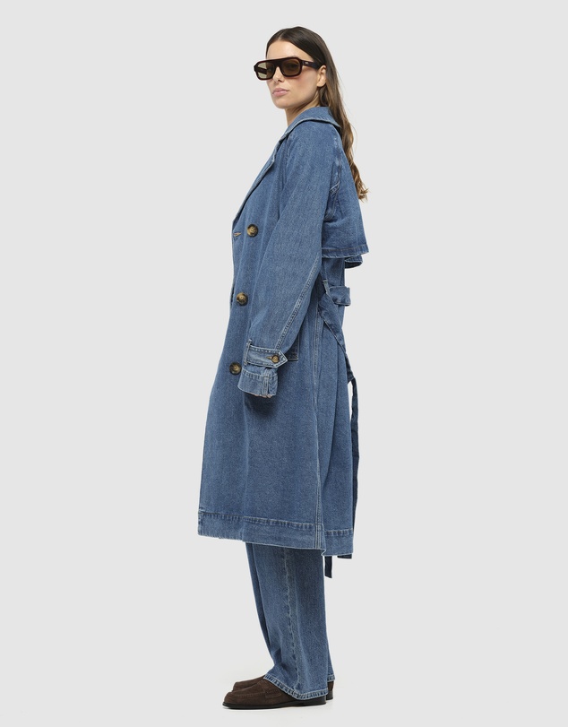 JACANDMOOKI - Dion Denim Trench Coat