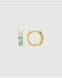FAIRLEY - Amazonite Midi Hoops