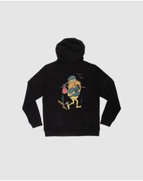 Fallen Footwear - Fallen Footwear Men Hoodie Tommy Sandoval Jumper Regular Fit Black/Yellow