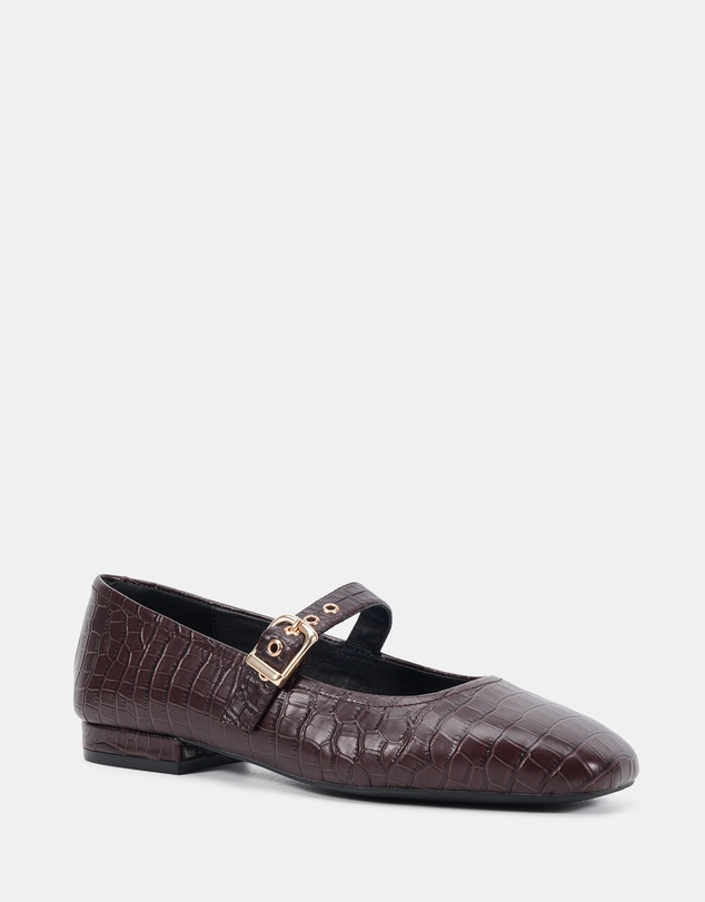 Clarks - Maria Brown Croc
