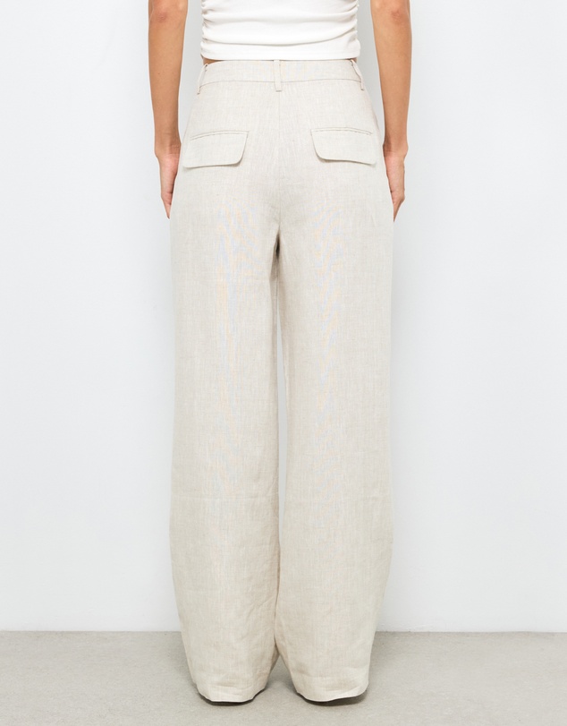AERE - Straight Leg Linen Pants