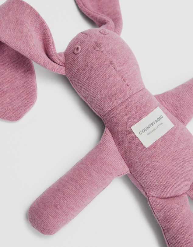 Country Road - Organically Grown Cotton Blend Rib Stripe Bunny
