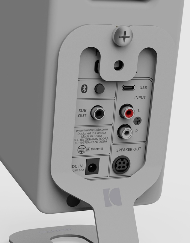 iWorld - Kanto SU2 Kanto SU2 Rear-Mounted Desktop Stands for Uki and Ora - White, Pair