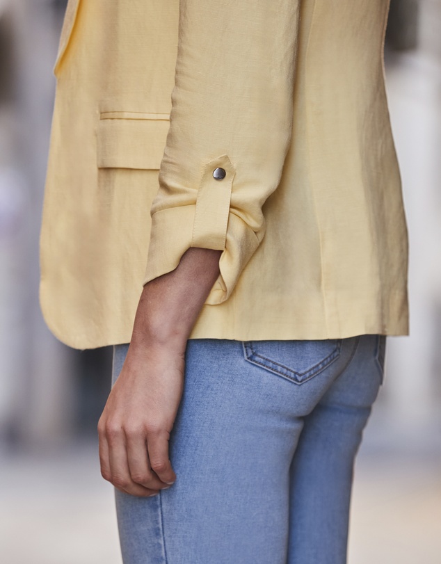 Sosandar - Linen Blend Blazer