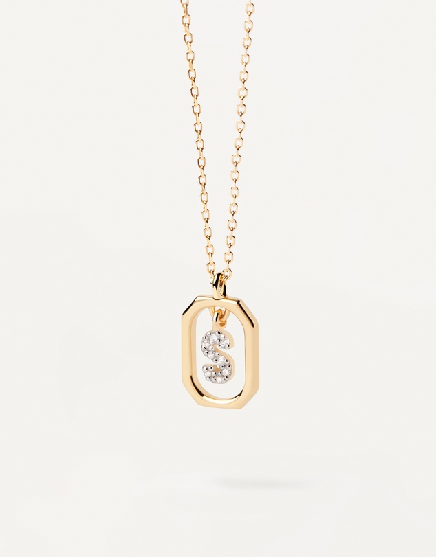 PDPAOLA - Mini Letter S Gold Necklace