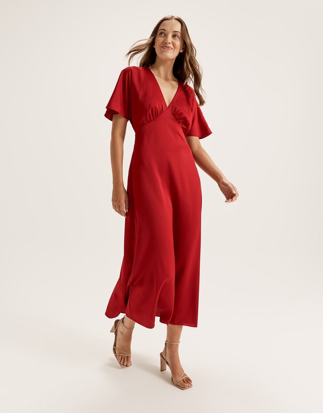 maxi dress with short sleeves australia Shaylee Short Sleeve Knit Maxi Dress Sand