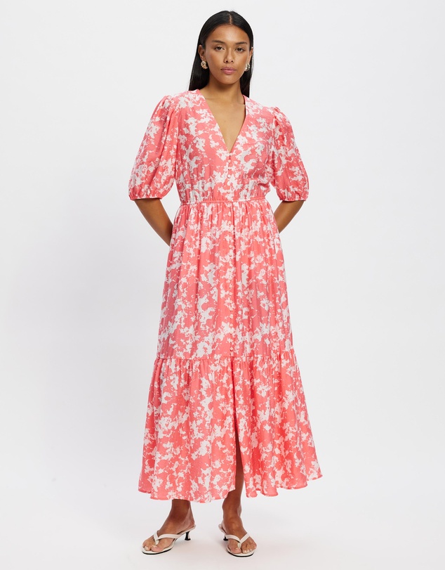 & Other Stories - Tiered Puff-Sleeve Maxi Dress