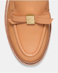 Kate Spade - Deco Bow Patent Leather Loafers