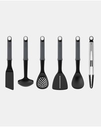 Joseph Joseph - Elevate™ Carousel 6-piece Utensil Set with Tongs (Grey)