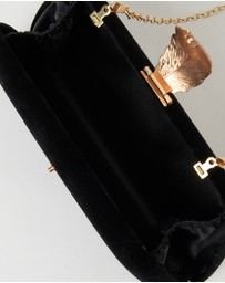 Izoa - Rebecca Clutch Black Velvet