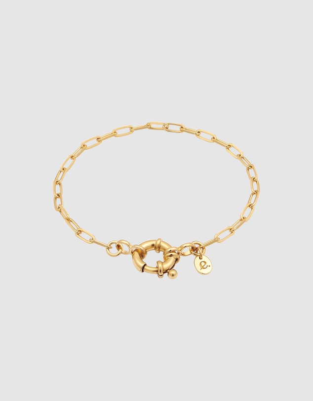 Elli Jewelry - Spring Ring Bracelet in Gold-Plated 925 Silver