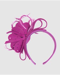 Max Alexander - Felt Fuchsia Flower Fascinator