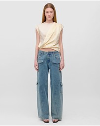 Wynn Hamlyn - Fold Up Placket Top