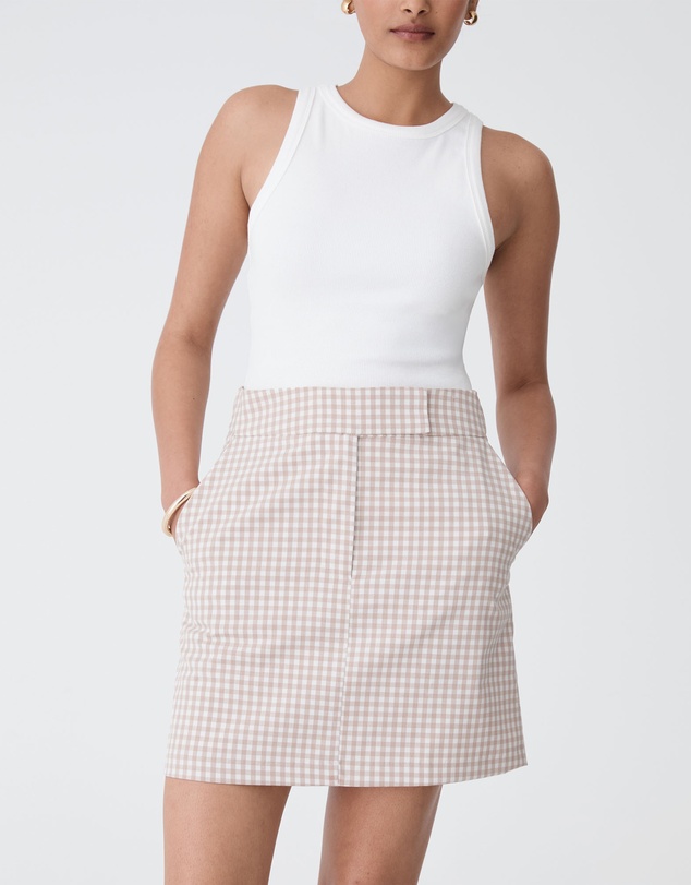 Forcast - Koora Checked Mini Skirt