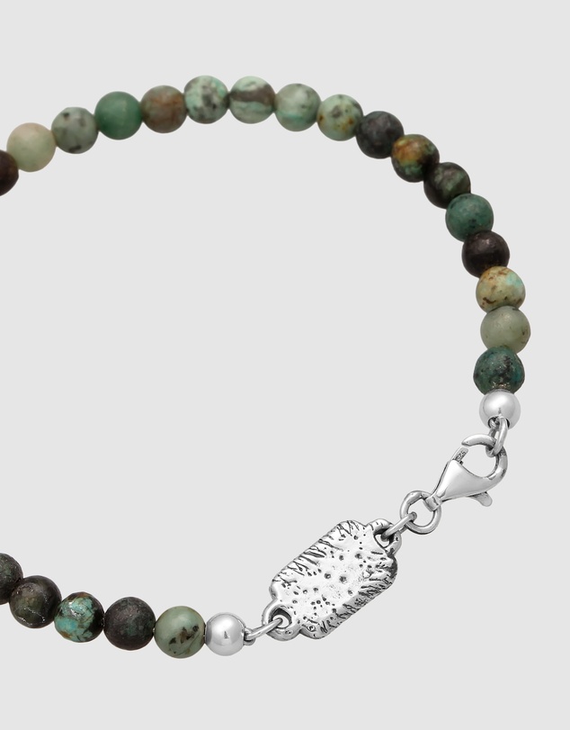 Haze & Glory - ICONIC EXCLUSIVE - Bracelet Men Turquoise Ocean 925 Sterling Silver