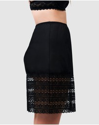 Naturana - Trimmable Half Slip Lingerie Underskirt With Lace