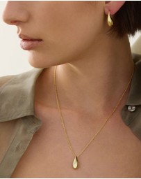 Najo - Eau Yellow Gold Necklace (45cm+ext)