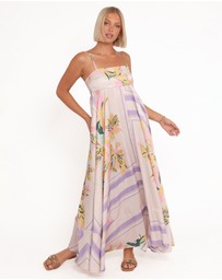 Petal & Pup - Elanor Maxi Dress - Lavender Print