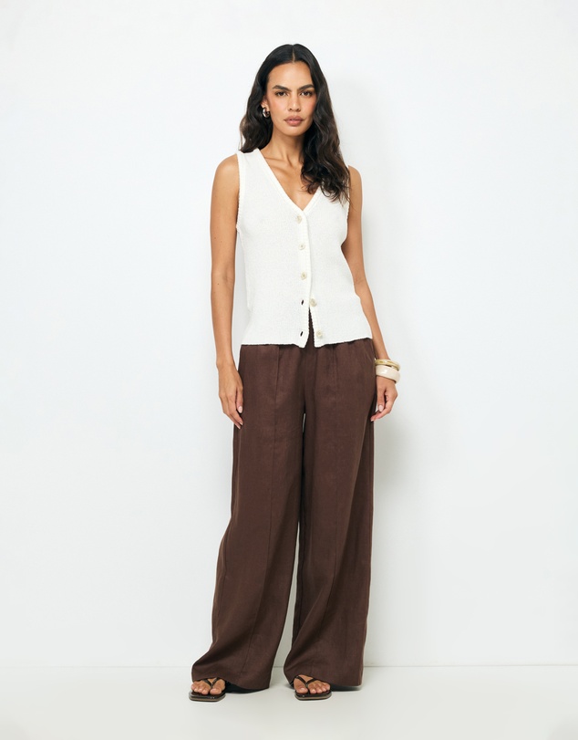 AERE - Lori Organic Cotton Knit Vest