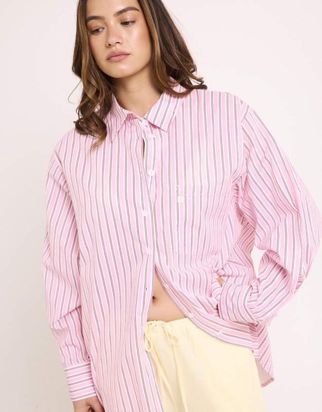 Subtitled - Coby Crisp Oversized Long Sleeve Shirt
