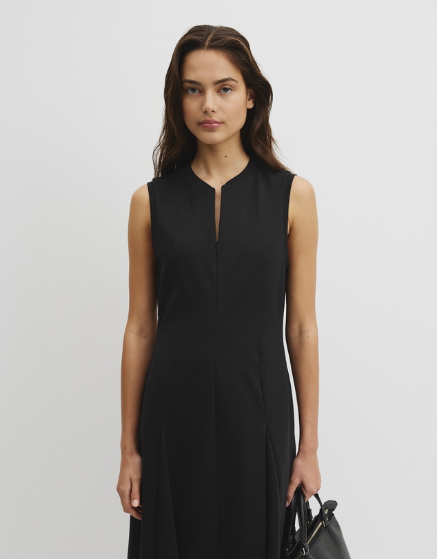 Country Road - Panel Zip Neck Ponte Dress