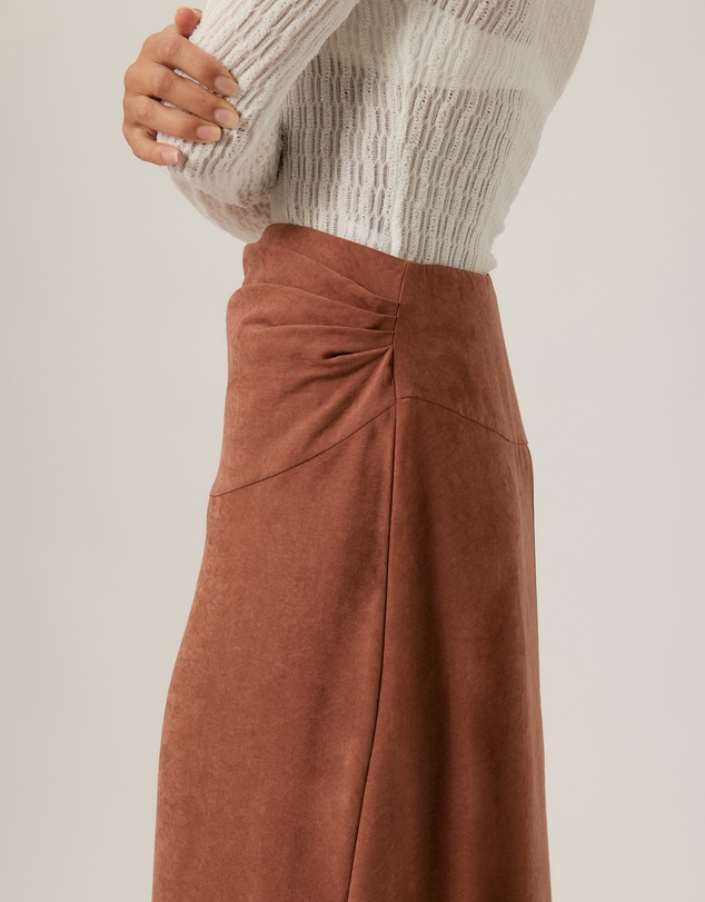 Tussah - Sophie Brushed Aline Midi Skirt